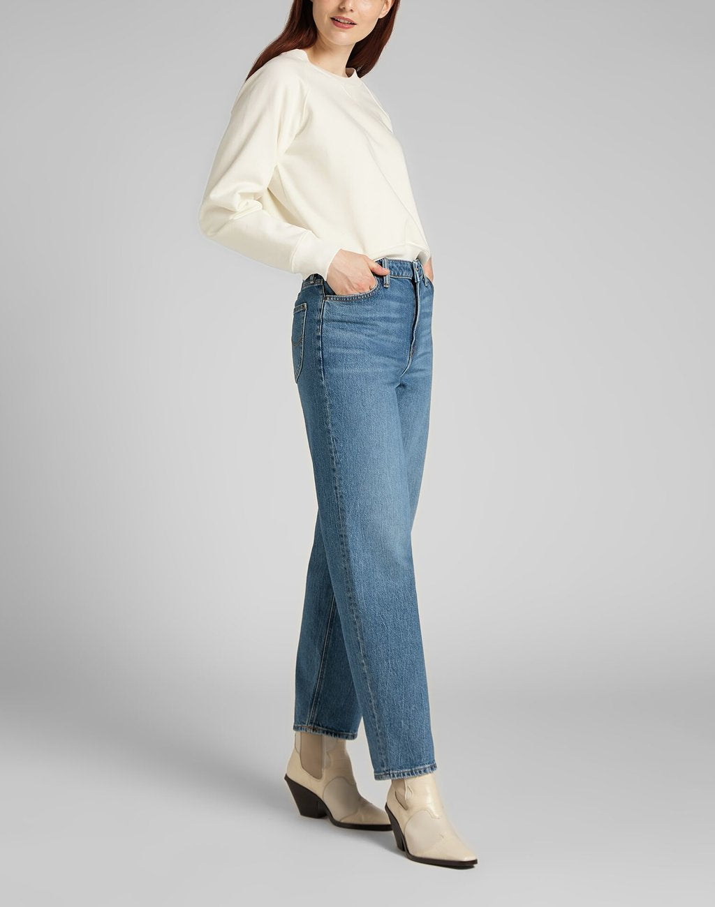 LEE WIDE LEG LONG DAMSKIE SPODNIE JEANSOWE VINTAGE LEWES L31ZMWMQ 112139891