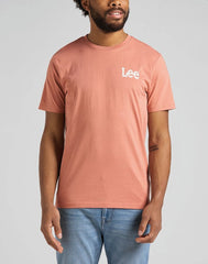 LEE WOBBLY LOGO TEE MĘSKI T-SHIRT KOSZULKA NADRUK LOGO RUST L65QAIUK 112145360