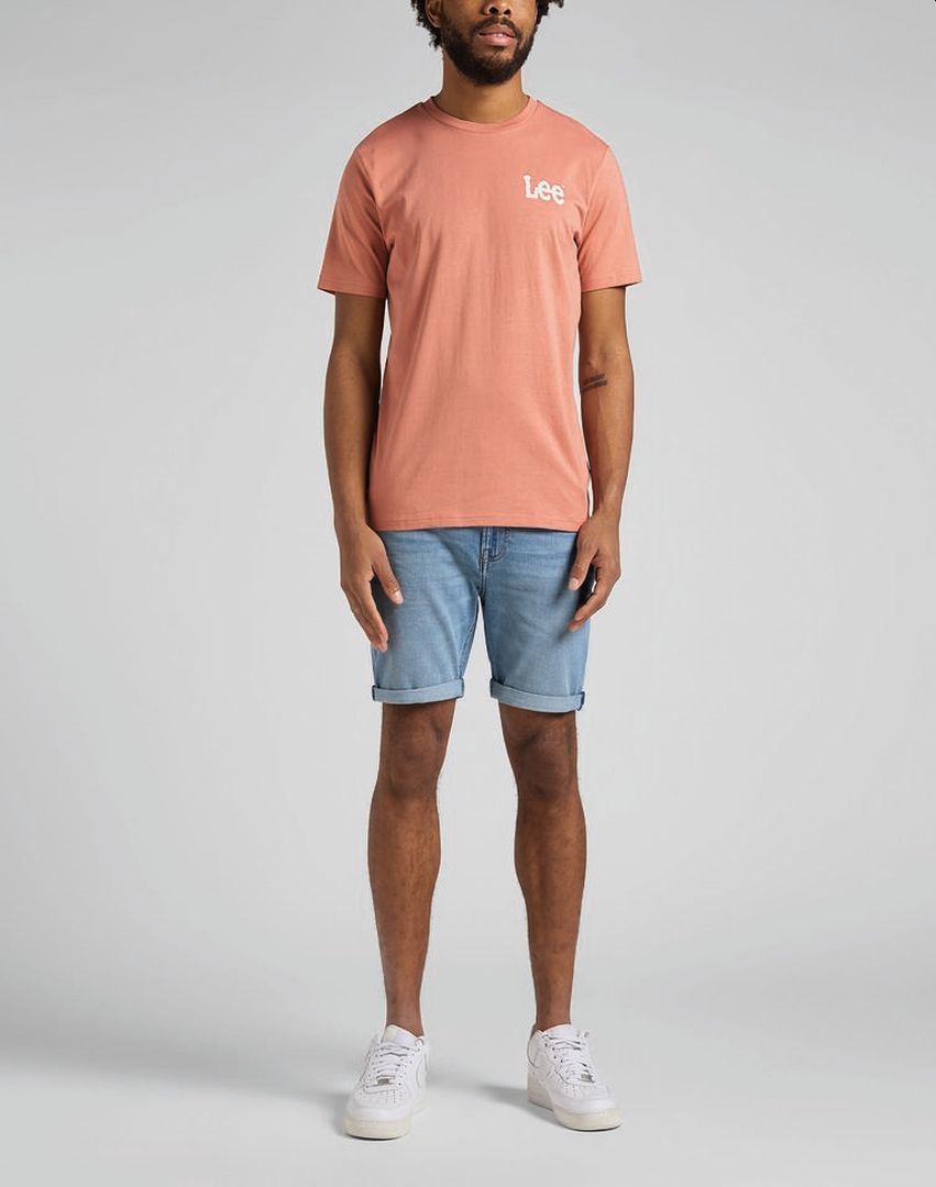 LEE WOBBLY LOGO TEE MĘSKI T-SHIRT KOSZULKA NADRUK LOGO RUST L65QAIUK 112145360