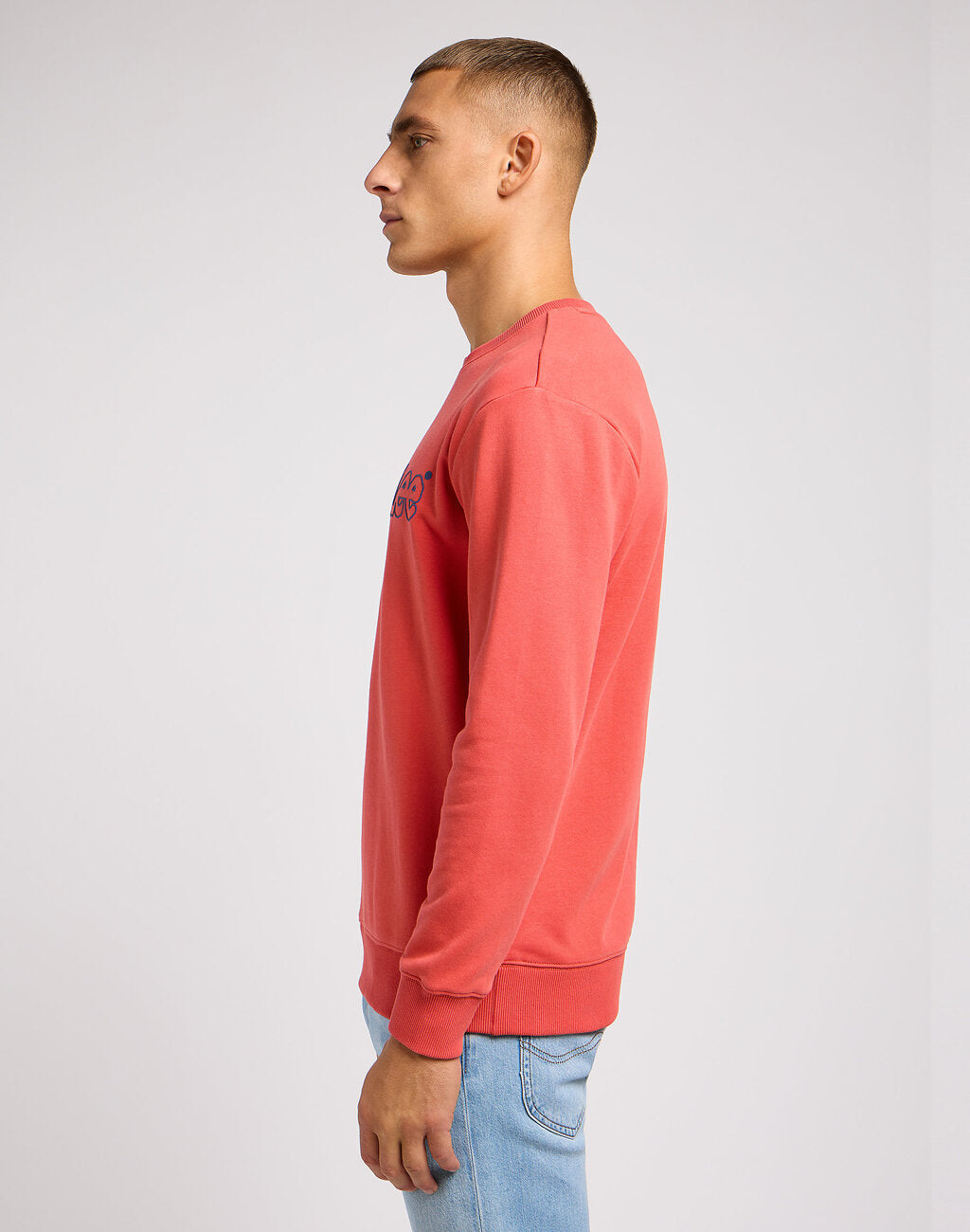LEE WOBBLY SWS MĘSKA BLUZA NIEROZPINANA LOGO POPPY 112349356 L81M015640