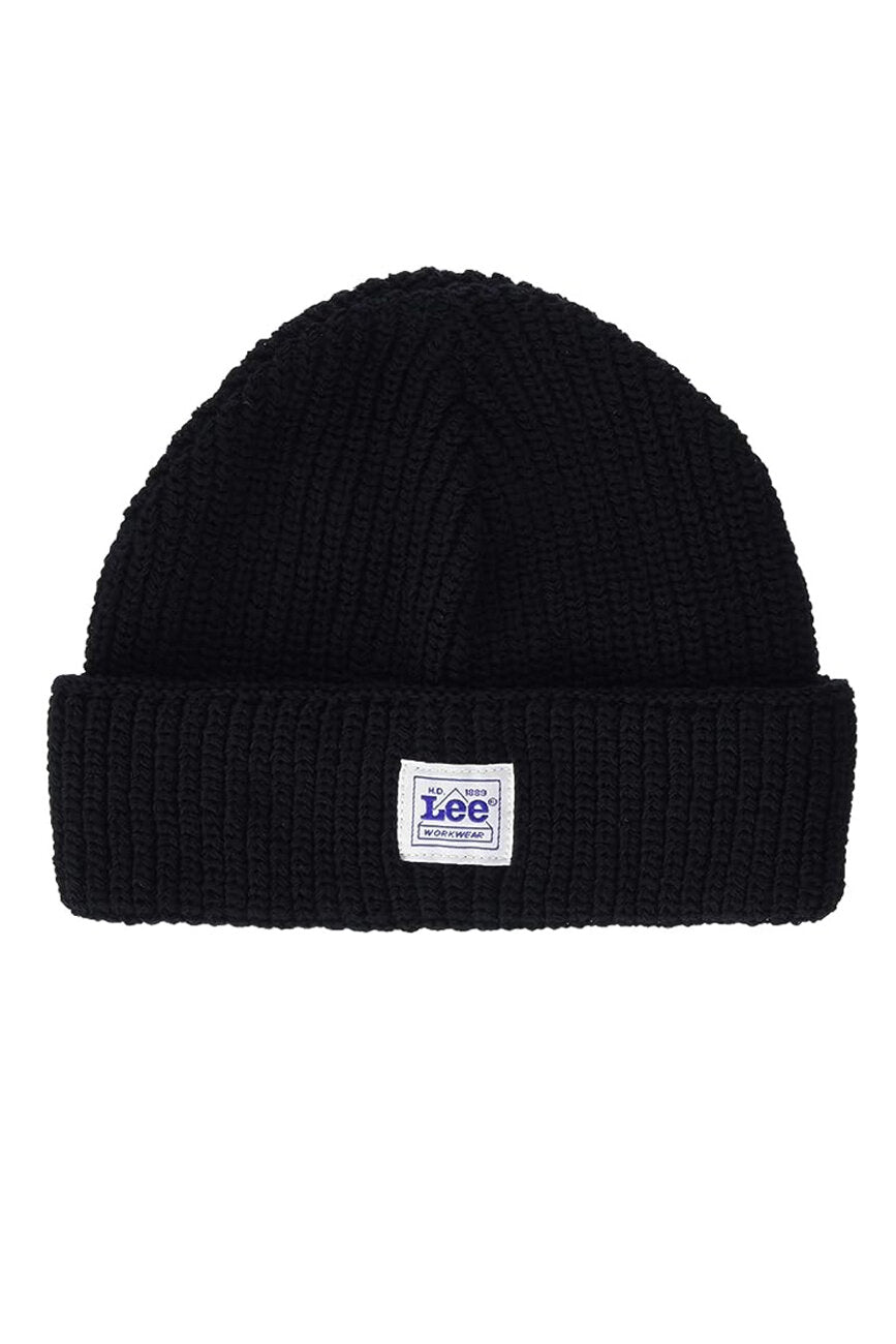 Lee Workwear Beanie Męska Czapka Na Zimę Ciepła Black 112342461 LP75011656