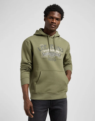 MĘSKA BLUZA LEE BIG LOGO HOODIE MERCANTILE GREEN 112370453
