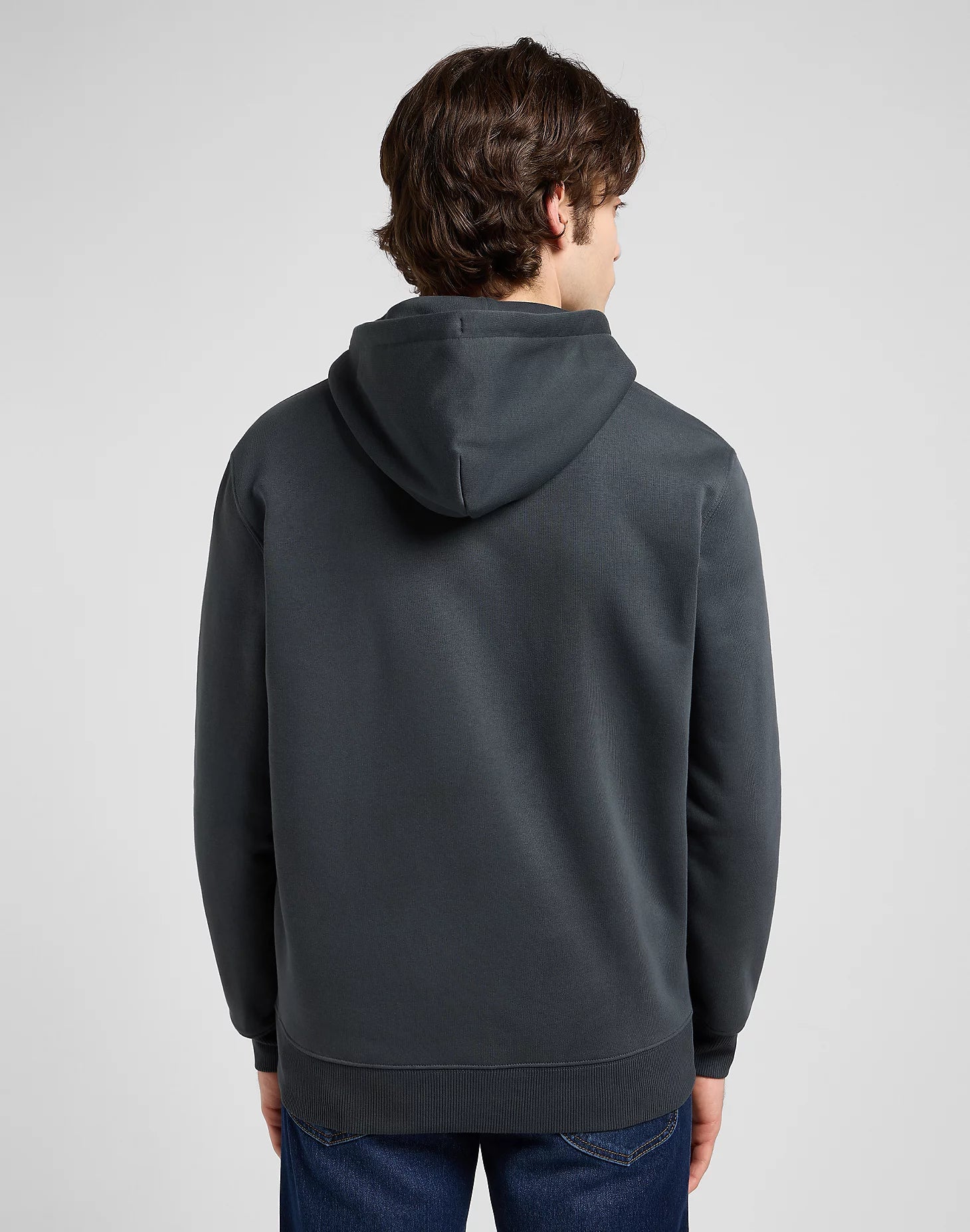 MESKA BLUZA  LEE ELEVATED ESS ZIP HOODIE WASHED BLACK 112371841