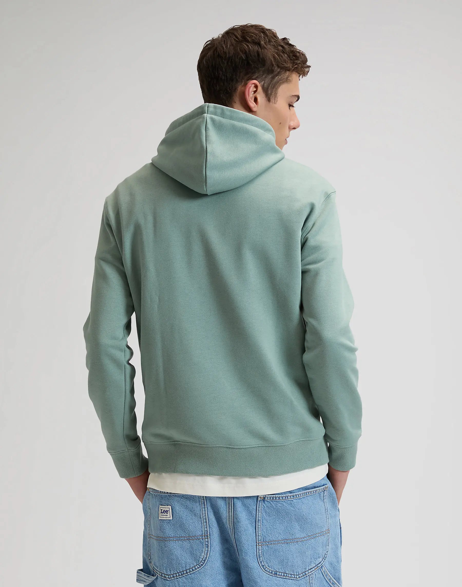 MESKA BLUZA LEE ESSENTIAL LEE HOODIE DESERT SAGE 112376421