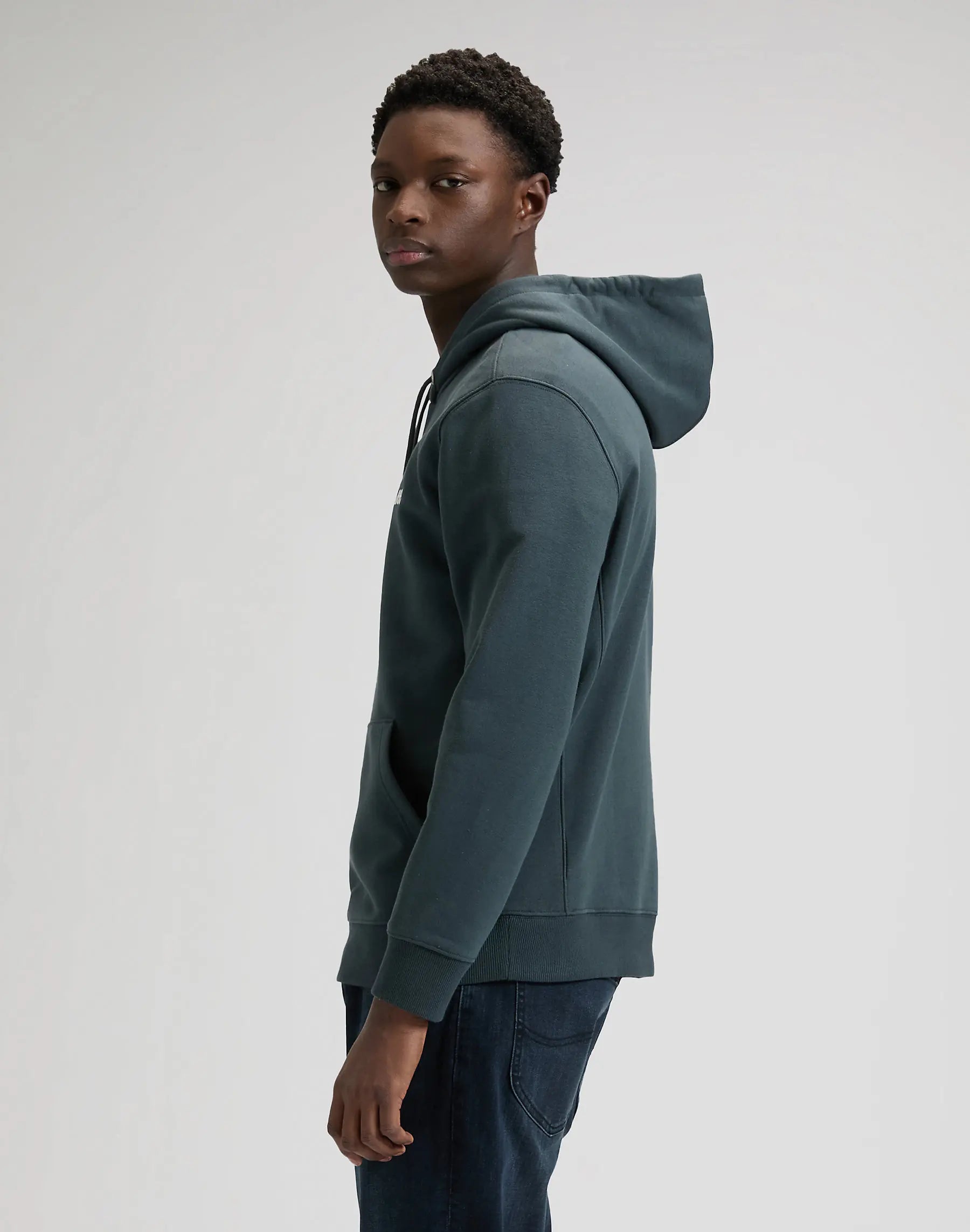 MESKA BLUZA LEE ESSENTIAL LEE HOODIE WASHED BLACK 112376424