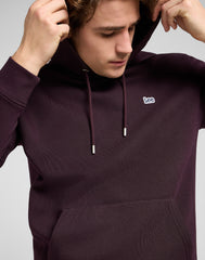 MESKA BLUZA LEE PLAIN HOODIE DEEP WINE 112371837