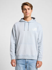 MESKA BLUZA LEE RELAXED GRAPHIC HOODIE CONCRETE GRA 112364071