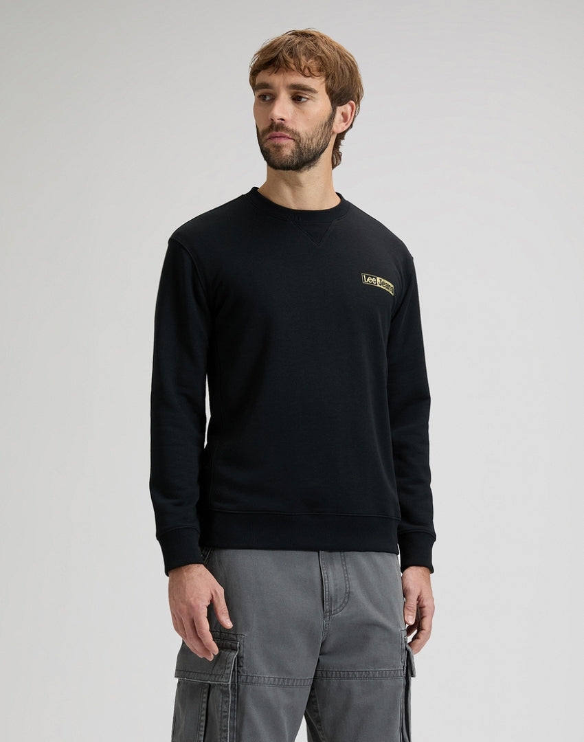 Męska Bluza Lee Small Logo SWS Black 112378757
