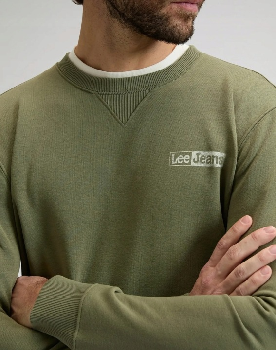 MĘSKA BLUZA LEE SMALL LOGO SWS MERCANTILE GREEN 112378758