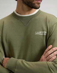 MĘSKA BLUZA LEE SMALL LOGO SWS MERCANTILE GREEN 112378758