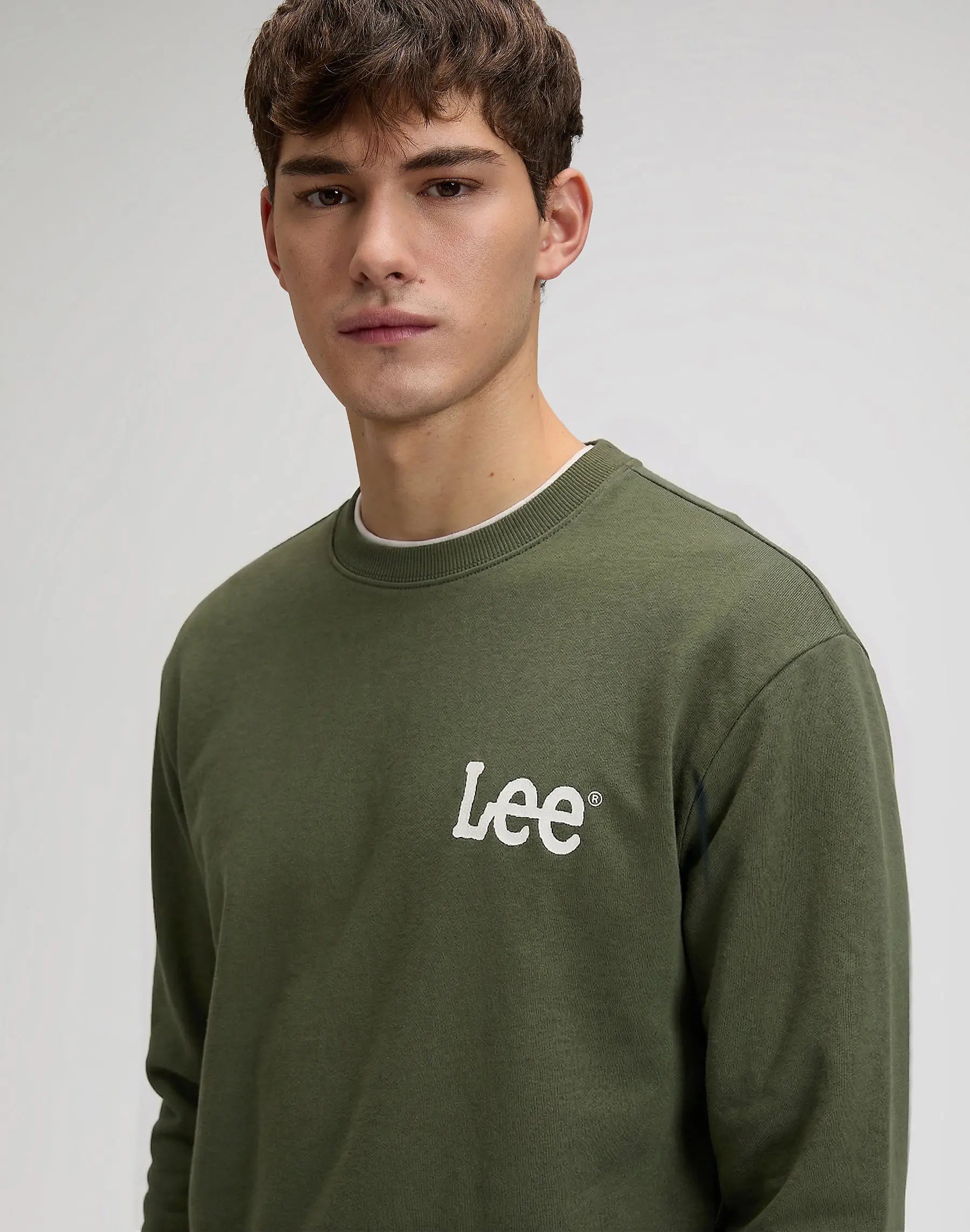 MESKA BLUZA LEE WOBBLY LEE SWS LICHEN OLIVE 112376437