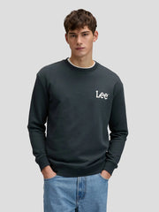 MESKA BLUZA LEE WOBBLY LEE SWS WASHED BLACK 112376439