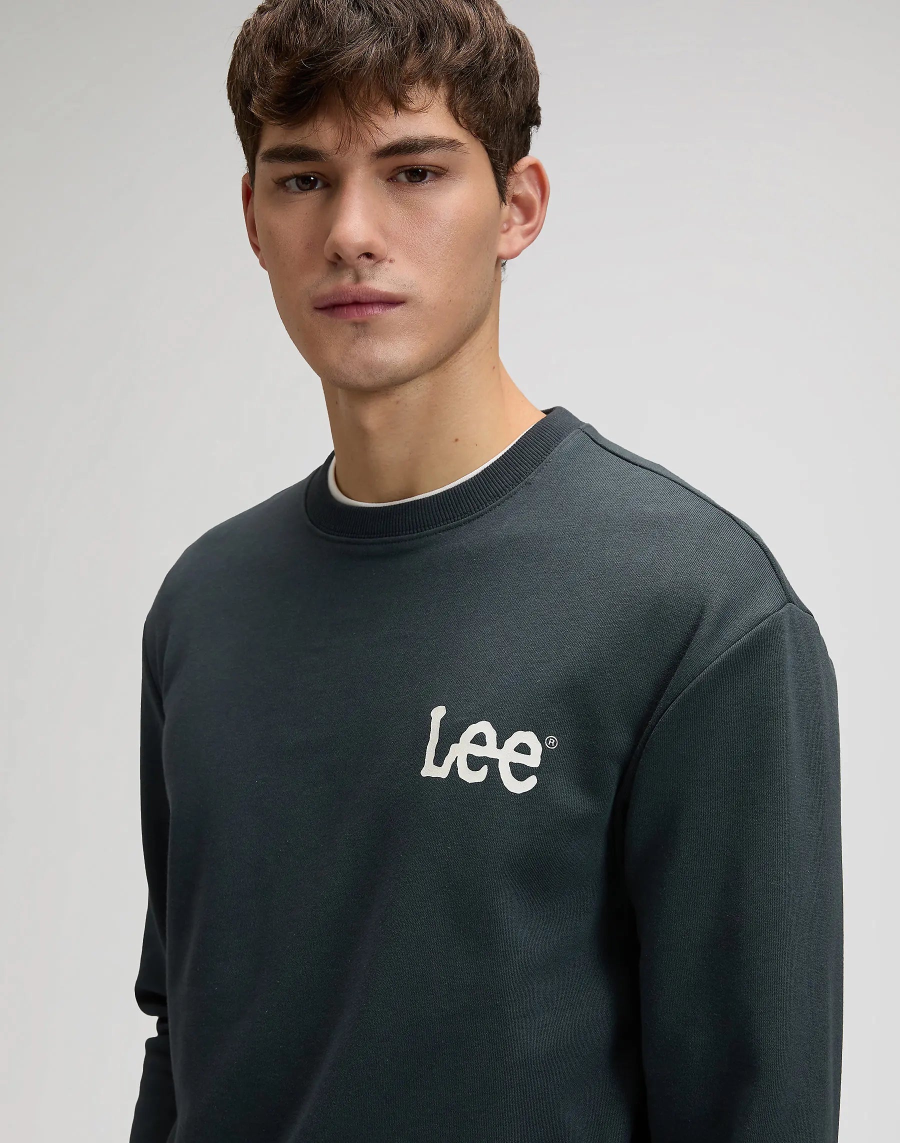 MESKA BLUZA LEE WOBBLY LEE SWS WASHED BLACK 112376439