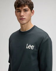 MESKA BLUZA LEE WOBBLY LEE SWS WASHED BLACK 112376439