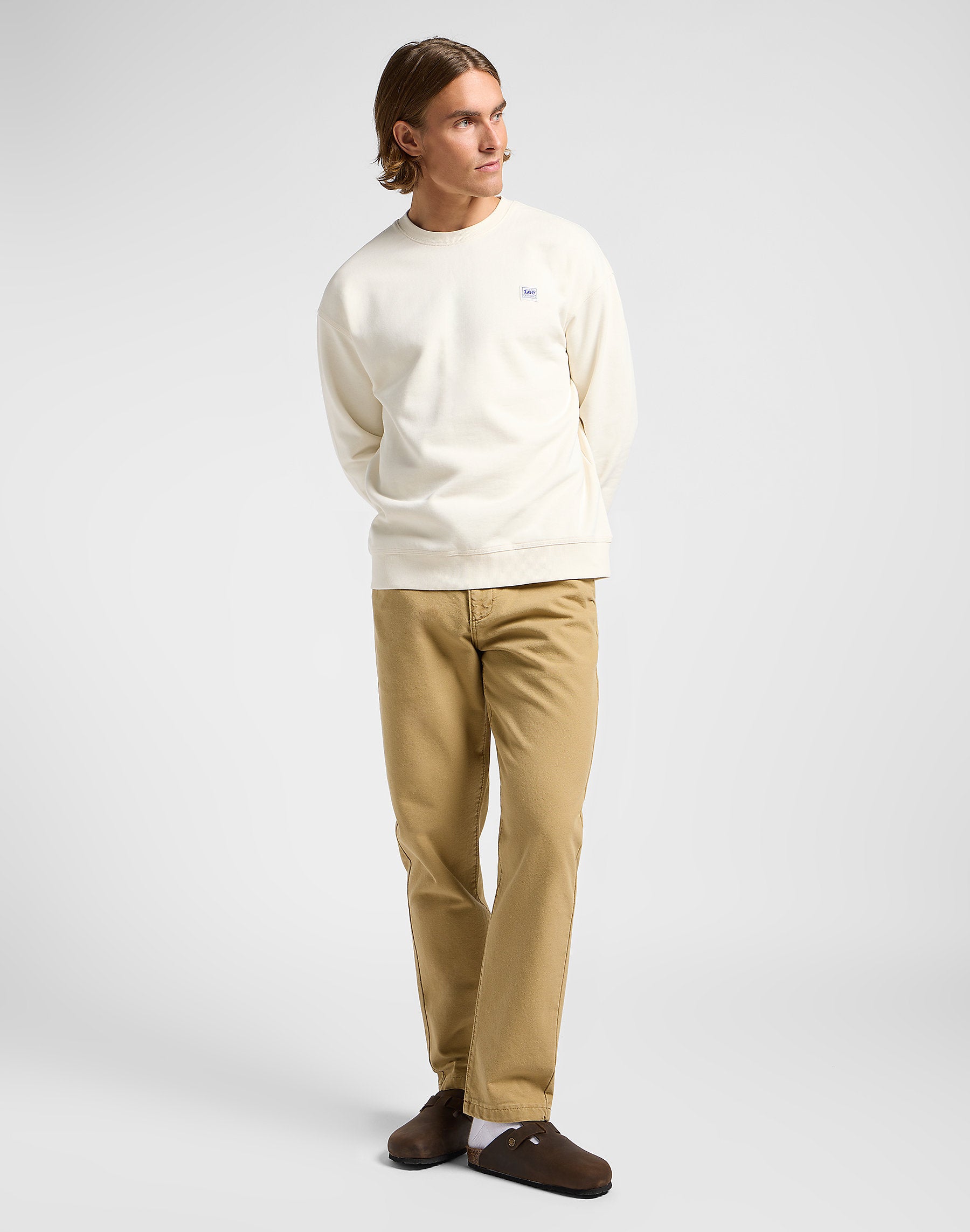 Męska Bluza Lee Workwear Sws Ecru 112364228