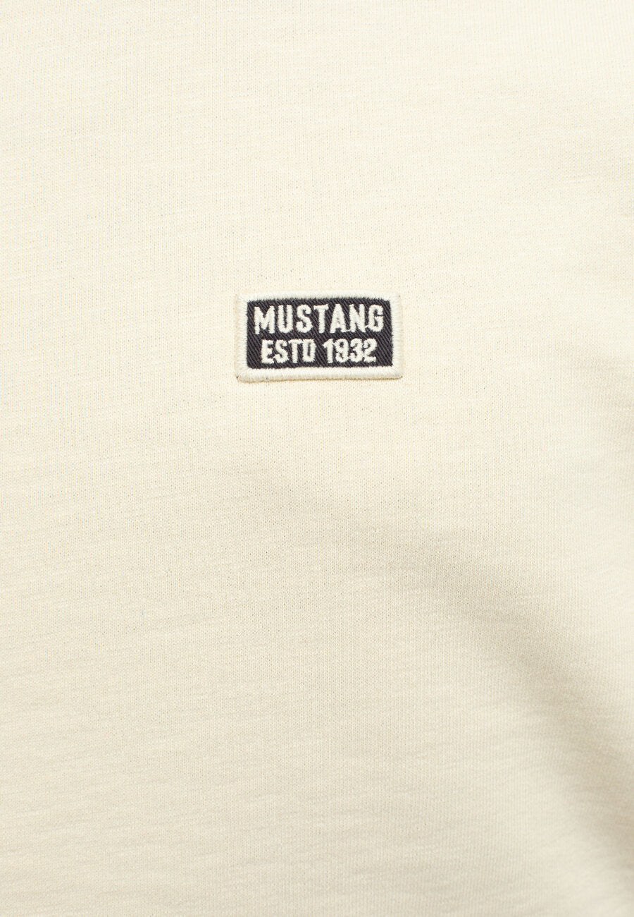 Męska Bluza Mustang Ben Crewneck White Asparagus 1014511 3000
