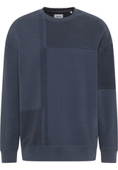 MĘSKA BLUZA MUSTANG Ben Patchwork CN Outer Space 1013506 5330