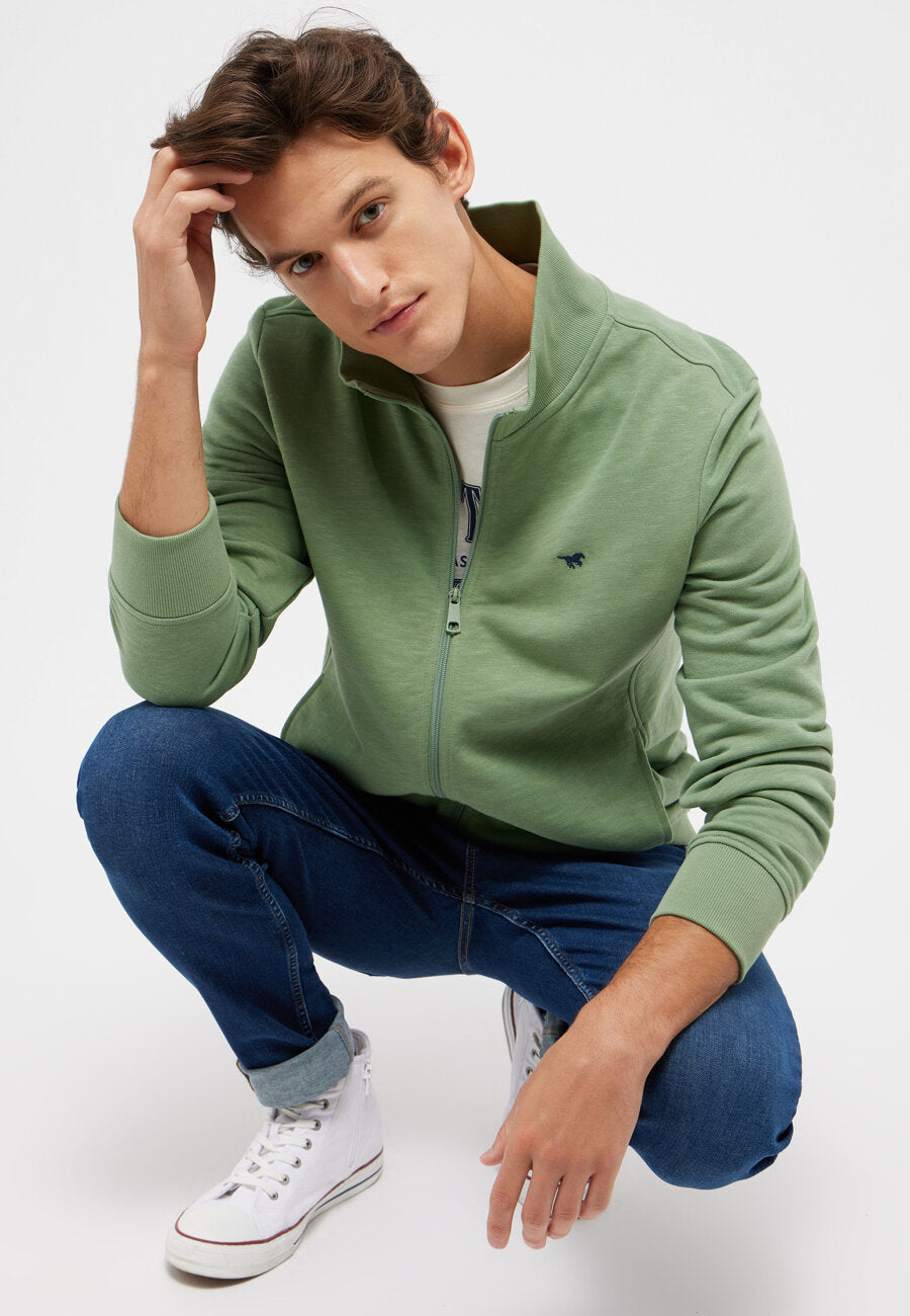 Męska Bluza Mustang Dillon Hedge Green 1015036 6336