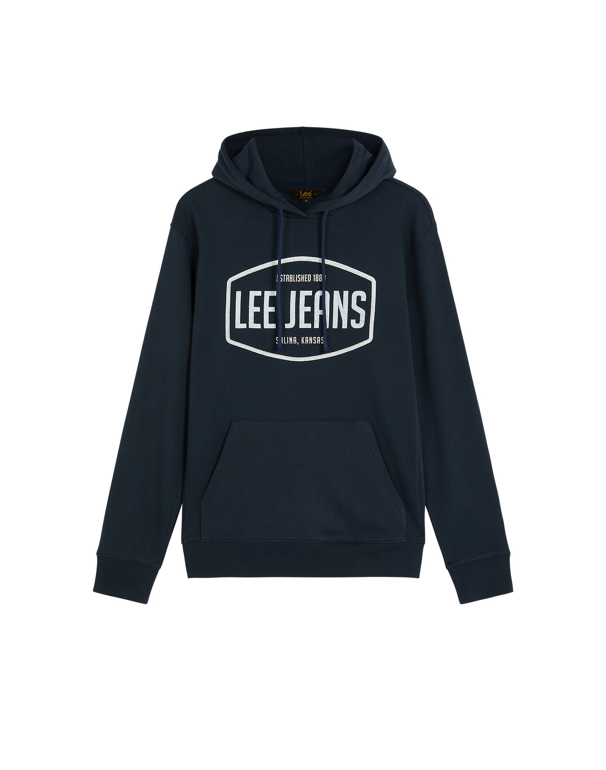 MĘSKA BLUZA NIEROZPINANA LEE BIG LOGO HOODIE REBEL NAVY 112387330