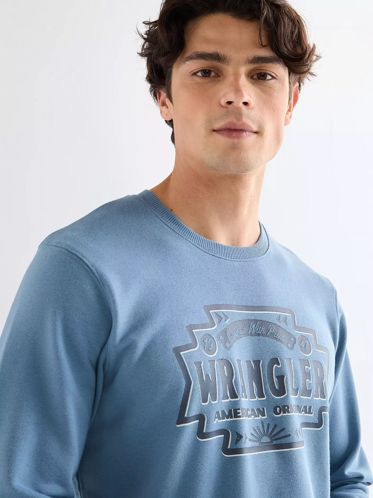 MESKA BLUZA WRANGLER AMERICANA CREW CAPTAINS BLUE 112378989