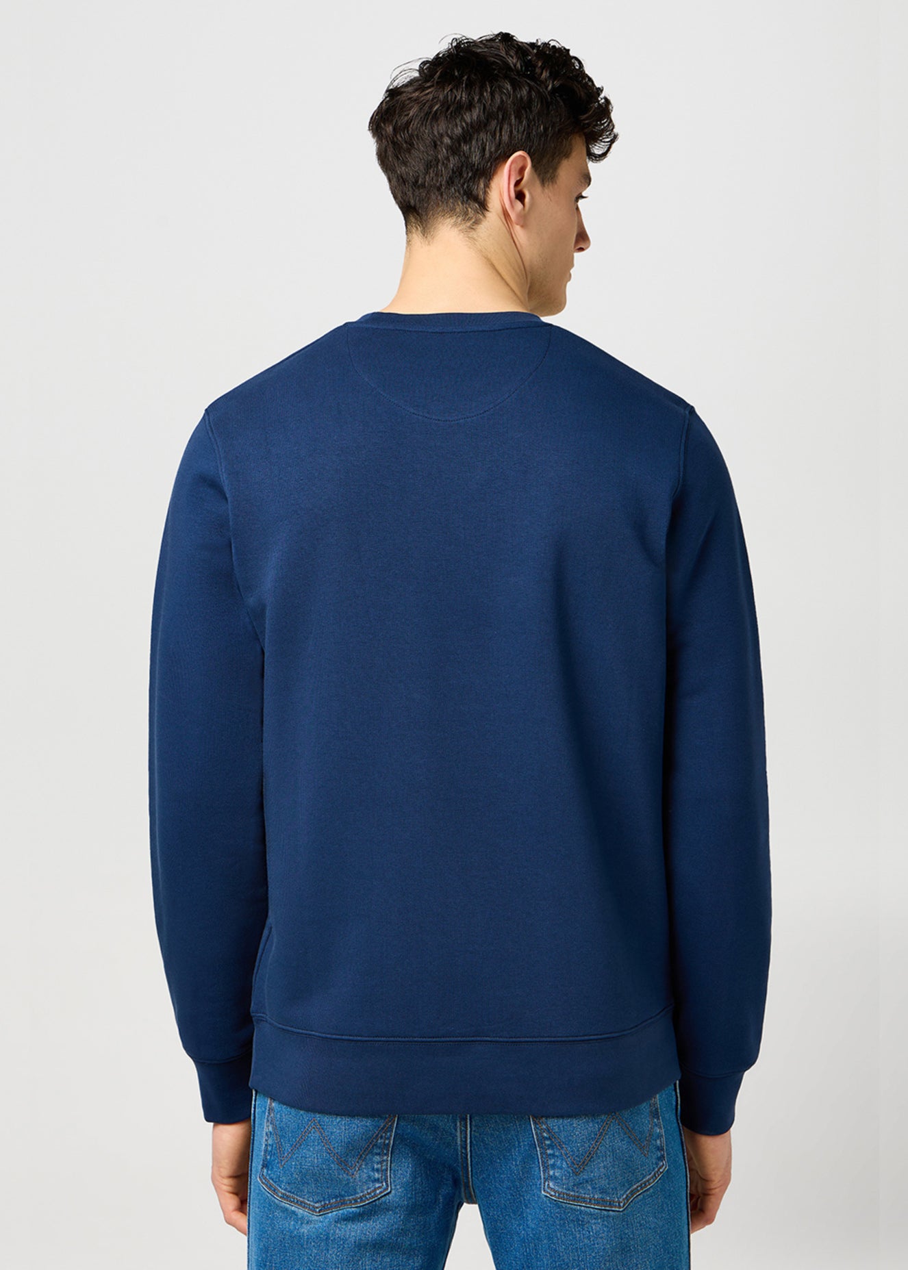 MESKA BLUZA WRANGLER AMERICANA CREW NAVY 112371649