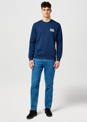 MESKA BLUZA WRANGLER AMERICANA CREW NAVY 112371649