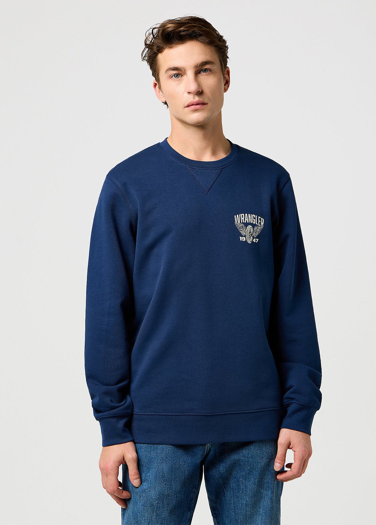 Męska Bluza Wrangler Americana Crew Navy 112371678