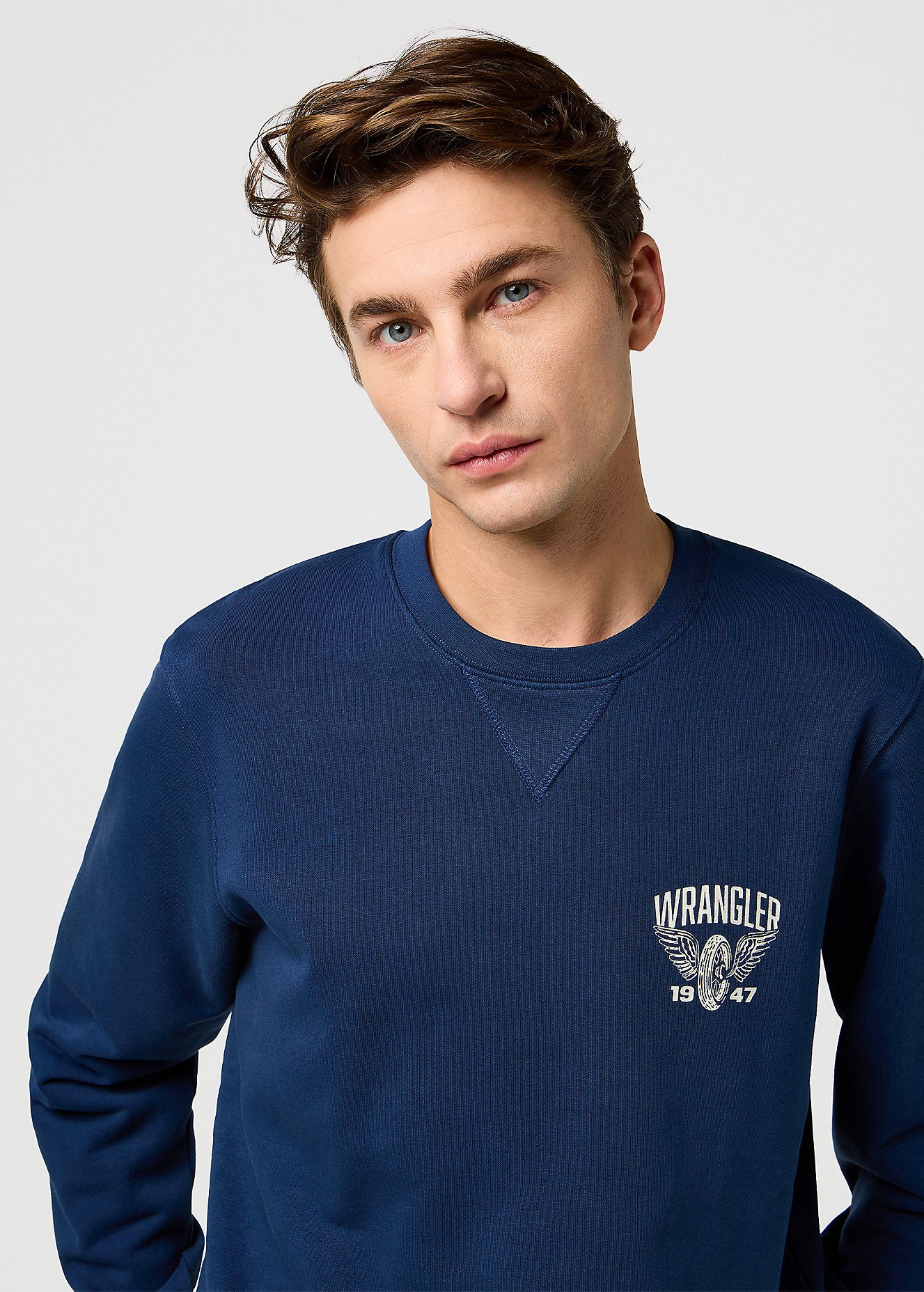 Męska Bluza Wrangler Americana Crew Navy 112371678