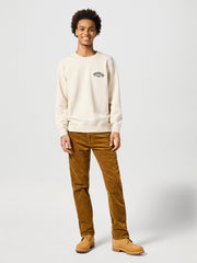 Męska Bluza Wrangler Crewneck Sweatshirt Vintage White 112357321