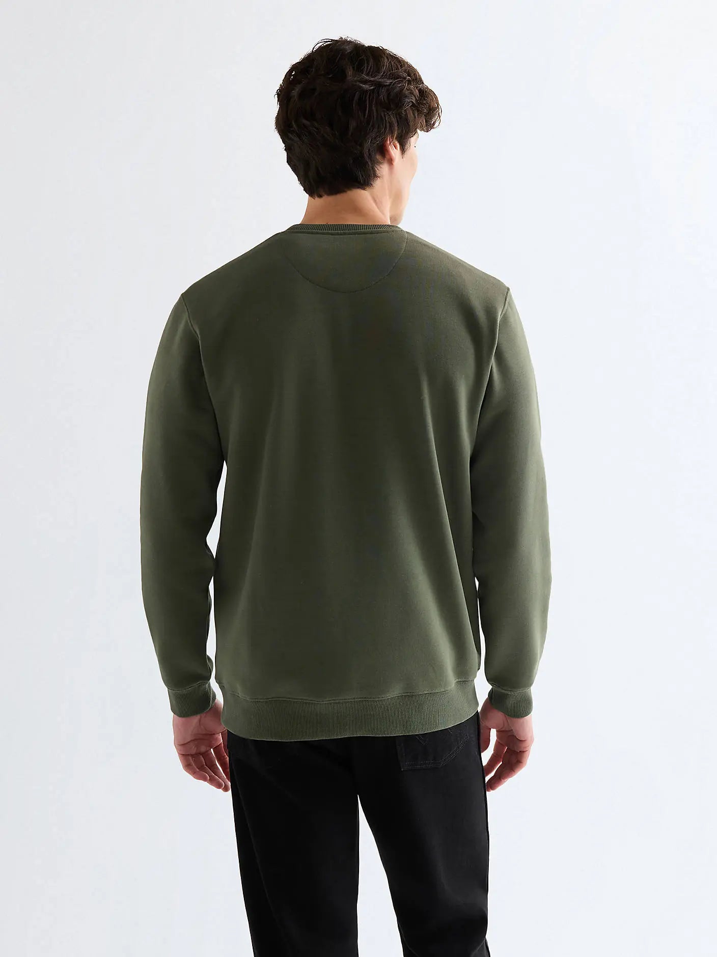 Męska Bluza Wrangler Embroidery Crew Deep Depths 112378020