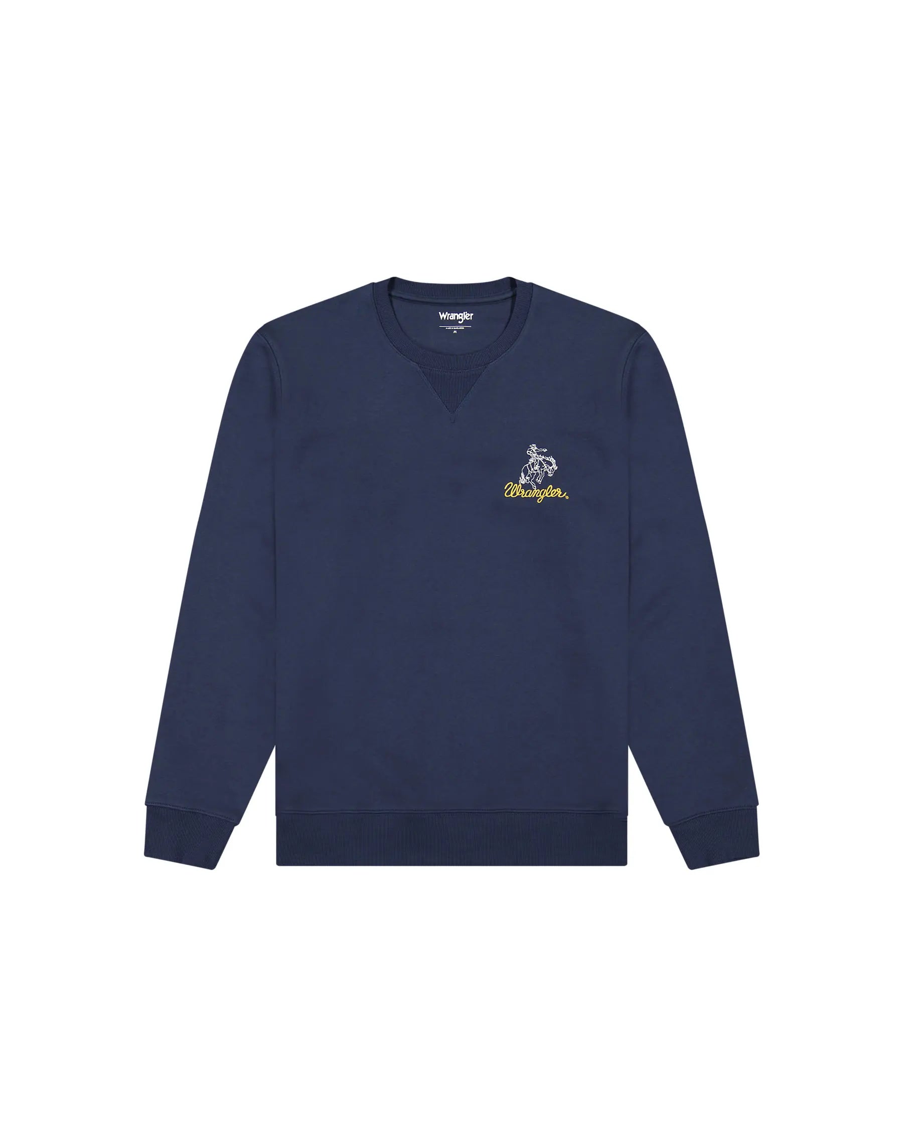 MESKA BLUZA WRANGLER EMBROIDERY CREW NAVY 112378019