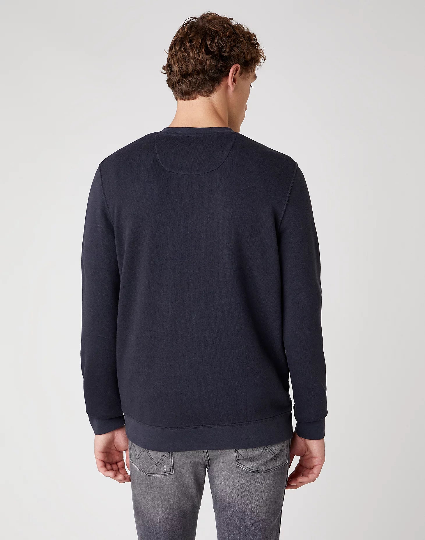 MĘSKA BLUZA WRANGLER GRAPHIC CREW DARK NAVY W6E2HAXAE 112130727