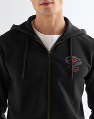 MESKA BLUZA WRANGLER GRAPHIC ZIP HOODIE BLACK 112378029