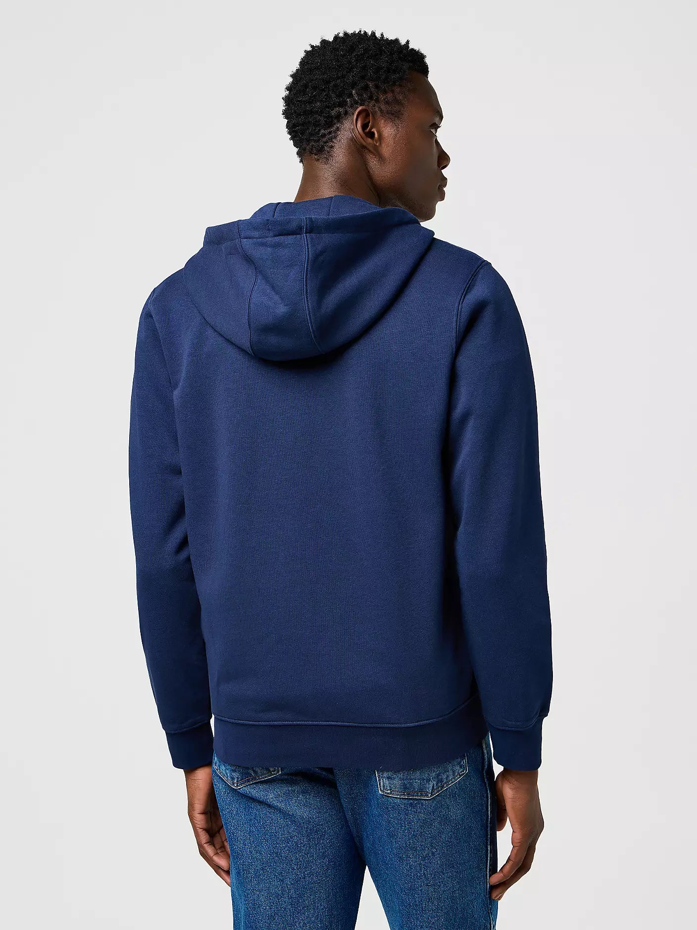 MĘSKA BLUZA WRANGLER GRAPHIC ZIP HOODIE NAVY 112371461