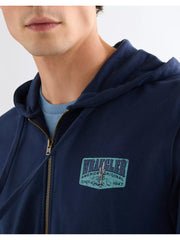 MESKA BLUZA WRANGLER GRAPHIC ZIP HOODIE NAVY 112378987