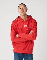 MĘSKA BLUZA WRANGLER HOODIE ROCOCCO RED W6E1HAXA4 112130724
