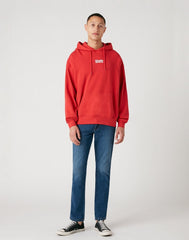 MĘSKA BLUZA WRANGLER HOODIE ROCOCCO RED W6E1HAXA4 112130724