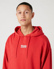 MĘSKA BLUZA WRANGLER HOODIE ROCOCCO RED W6E1HAXA4 112130724