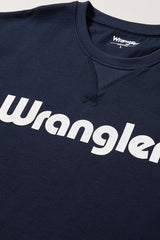 Meska Bluza Wrangler Logo Crew Sweat Navy 112350539