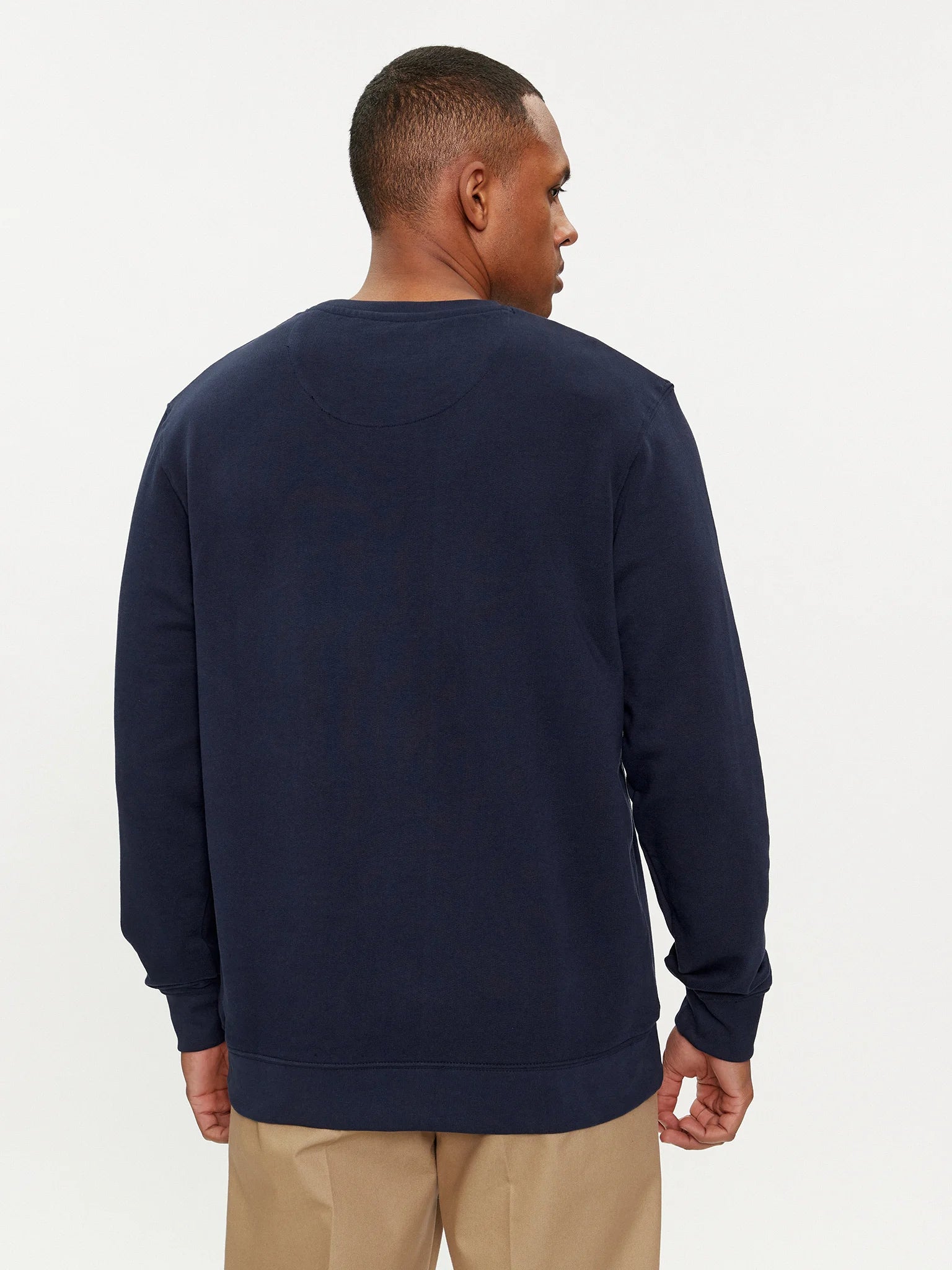 Meska Bluza Wrangler Logo Crew Sweat Navy 112350539