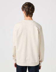 Meska Bluza Wrangler Logo Crew Sweat Vintage White 112350538