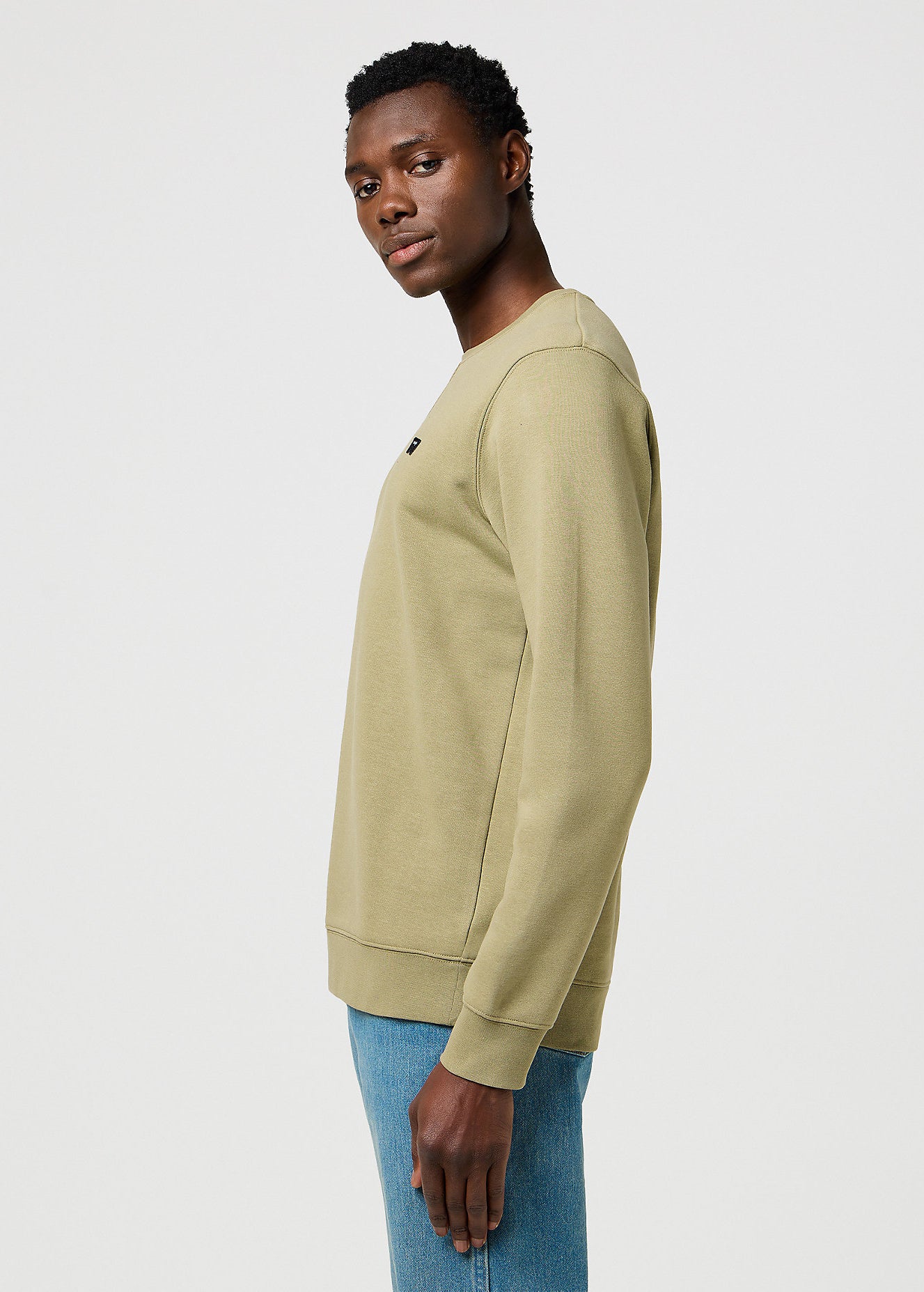 Męska Bluza Wrangler Sign Off Crew Aloe 112371463