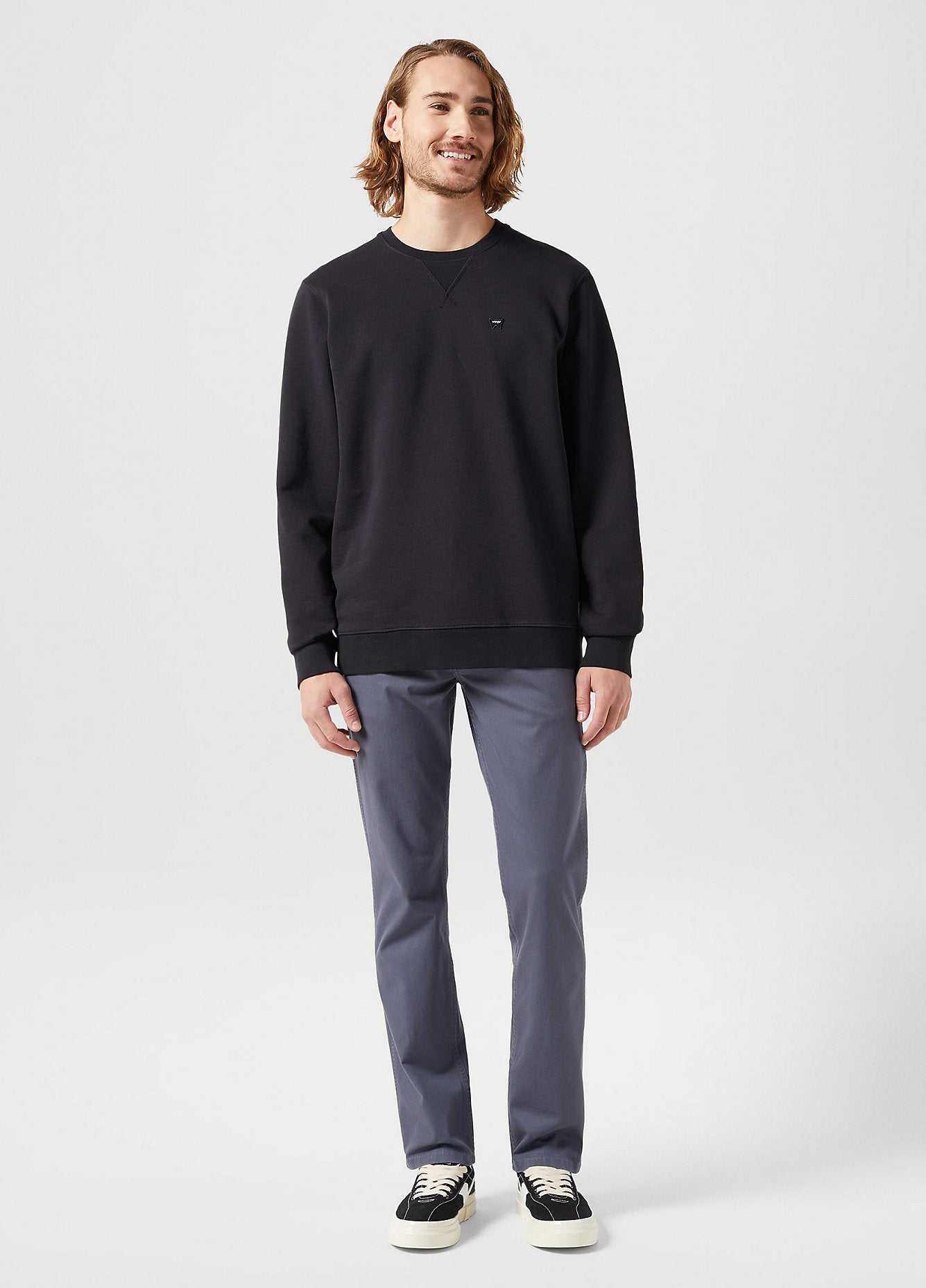 Męska Bluza Wrangler Sign Off Crew Black 112350535