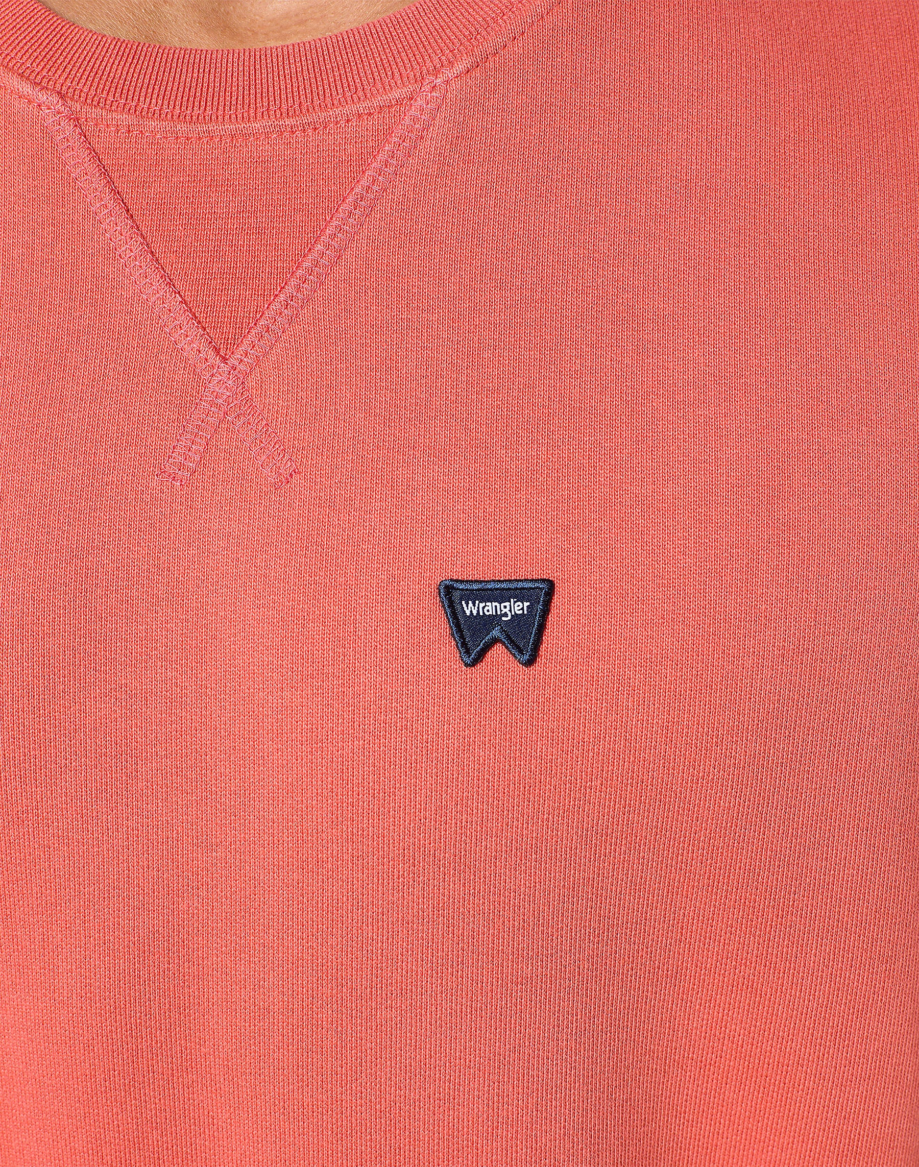 MESKA BLUZA WRANGLER SIGN OFF CREW BURNT SIENNA 112350536