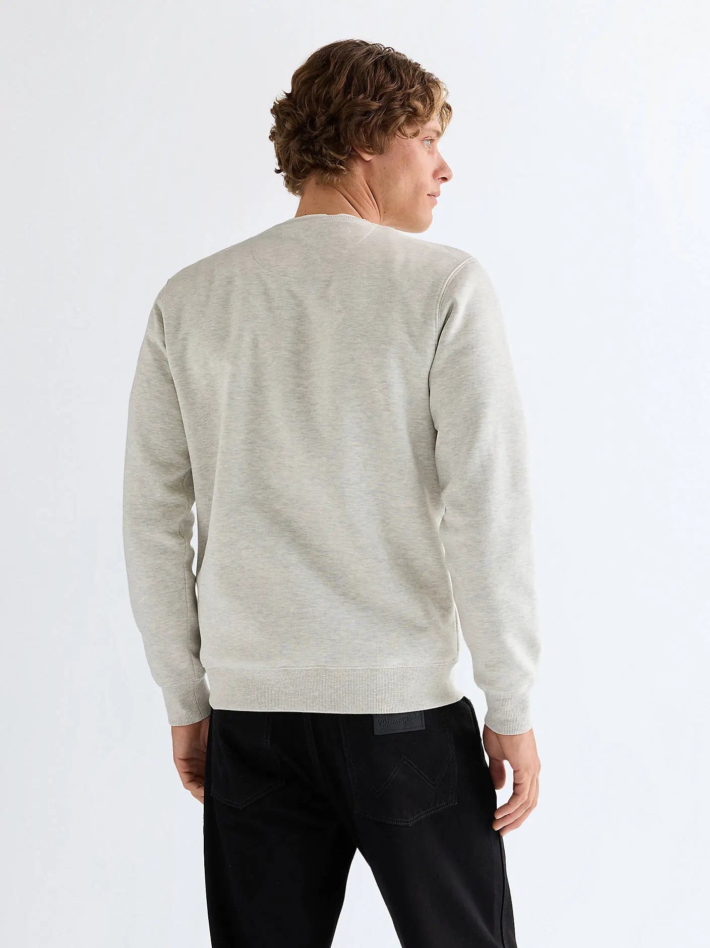 Męska Bluza Wrangler Sign Off Crew Oat Mel 112378030