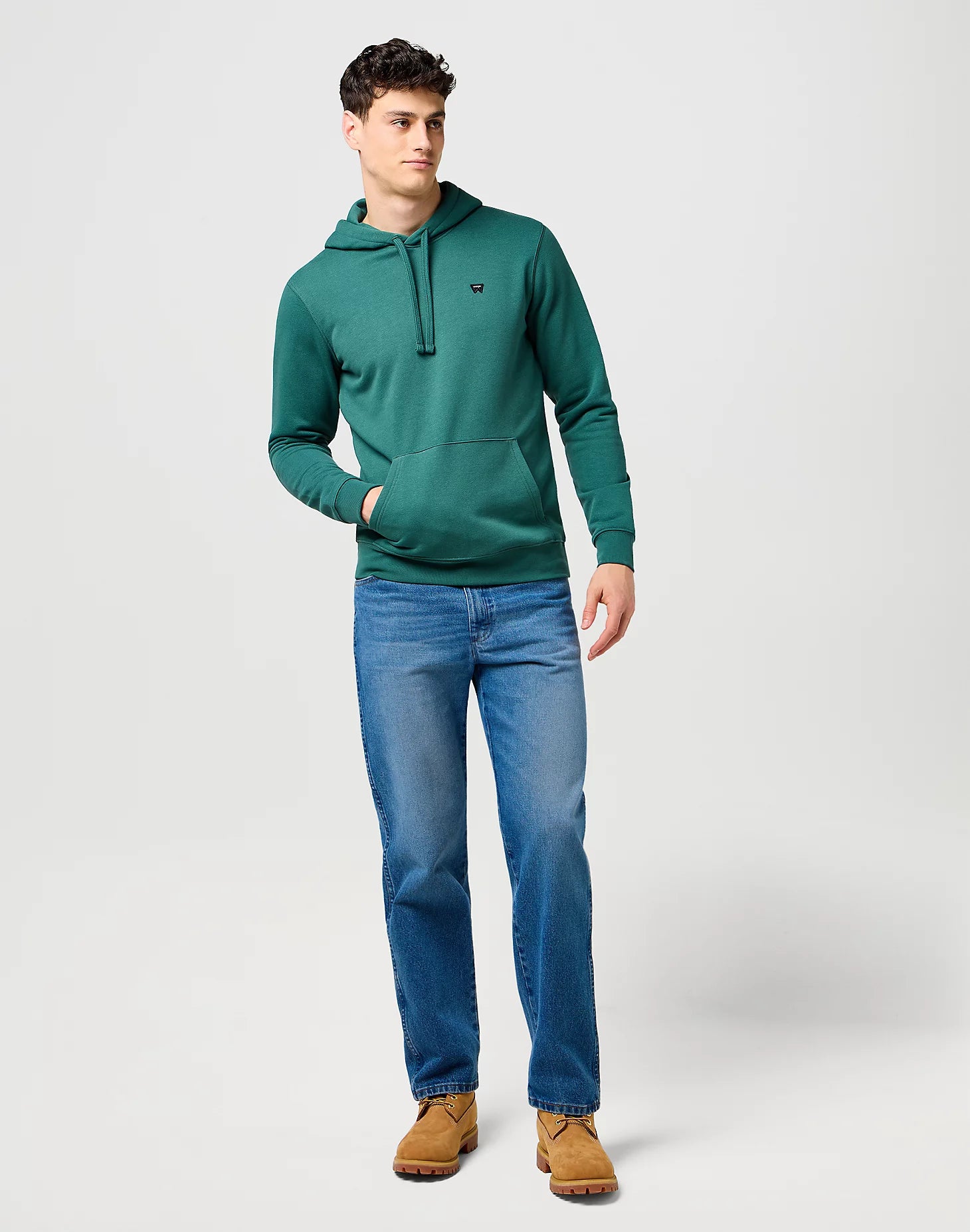 Męska Bluza Wrangler Sign Off Hoodie Bistro Green 112371458