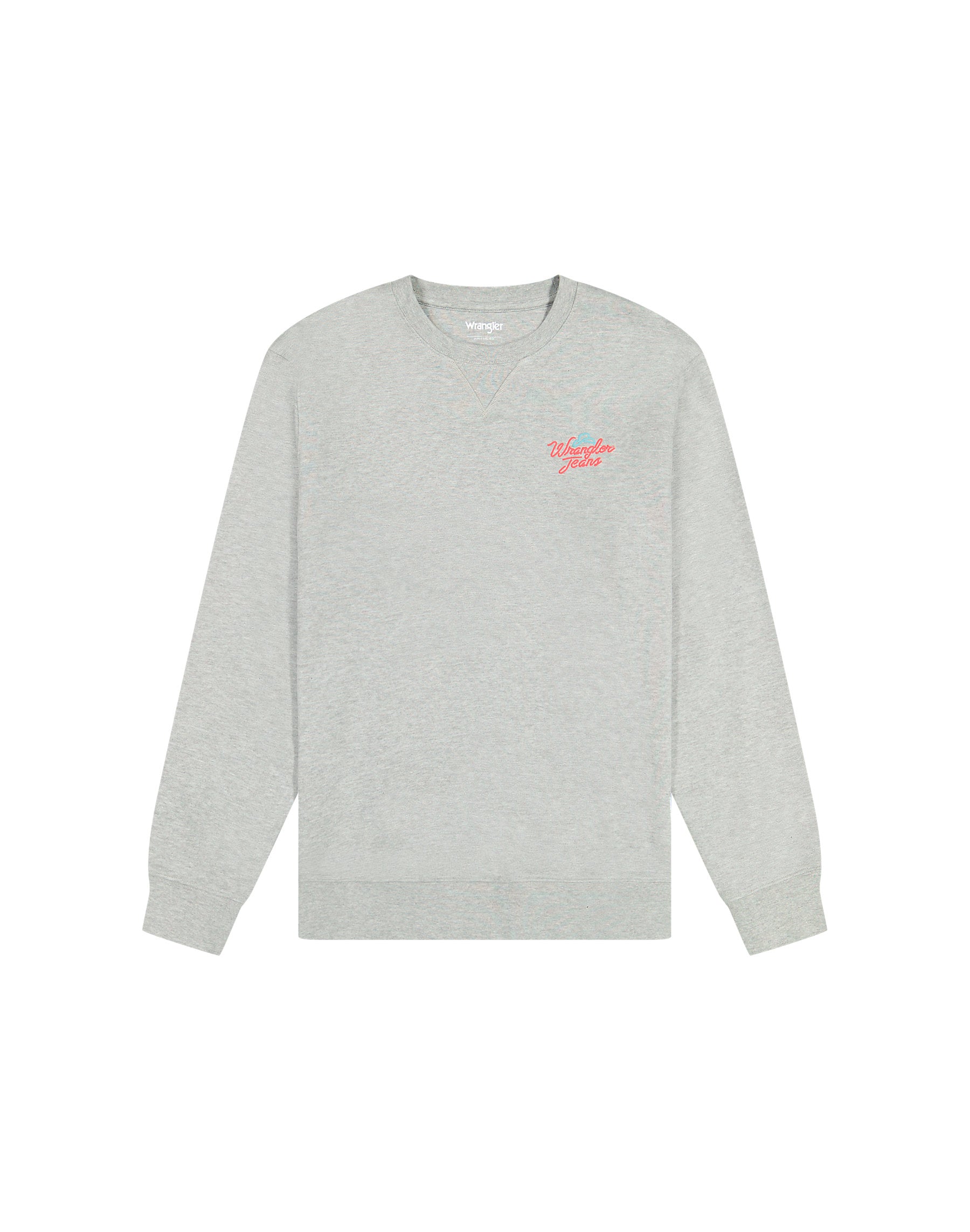 Męska Bluza Wrangler Small Graphic Crew Mid Grey Mel 112371516