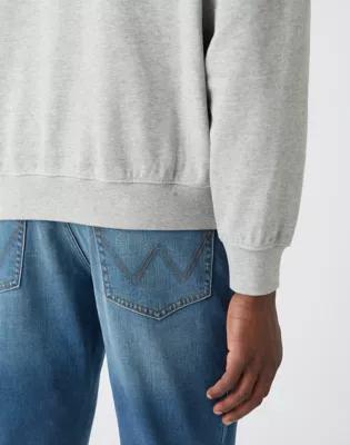 MĘSKA BLUZA WRANGLER WWYG HOODIE MID GREY MEL W6F9H1X37 112141480