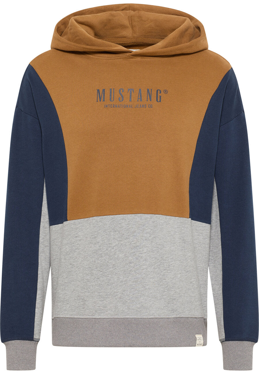 MĘSKA BLUZA Z KAPTUREM MUSTANG Bennet Color Block Rubber 1014160 3161