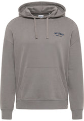 Męska Bluza z Kapturem Mustang Logo Bennet Back Print Charcoal Gray 1014166 4063